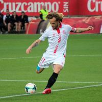 Swiss-born Croatian footballer Ivan Rakitic playing for Sevilla FC in La Liga